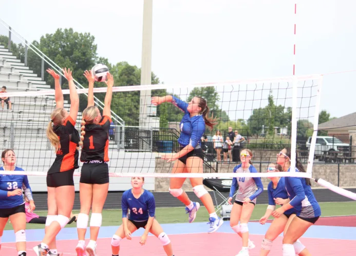 'Battle on the Turf': South Range puts on 20-team exhibition event outdoors to open volleyball season